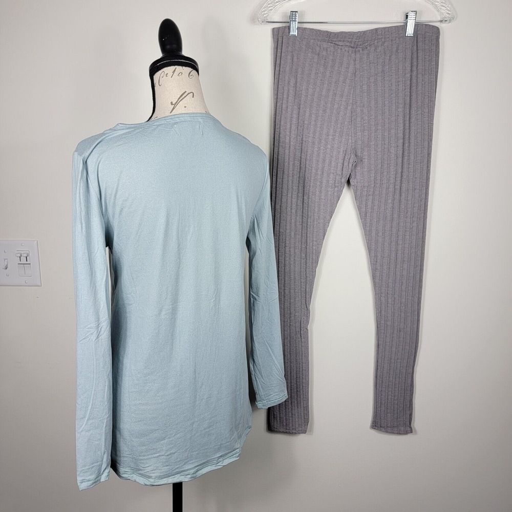 Bearpaw‎ 2 Piece Pajamas Large Green Gray Women's NWT - Picture 11 of 11